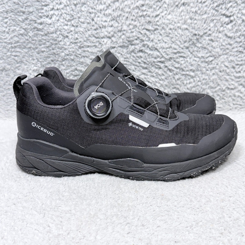Icebug Rover 2 M RB9X GTX Mens Size 8.5 Hiking Shoes Sneaker Black Slate‎ Gray